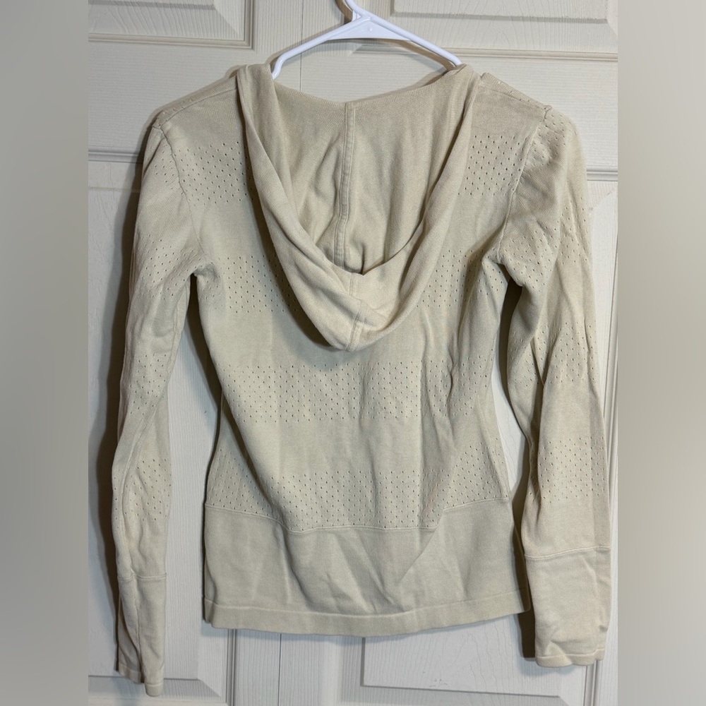 Lolë women’s small Hooded Sweater beige - Picture 4 of 7